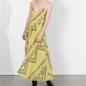 GORGEOUS GANNI silk midi skirt